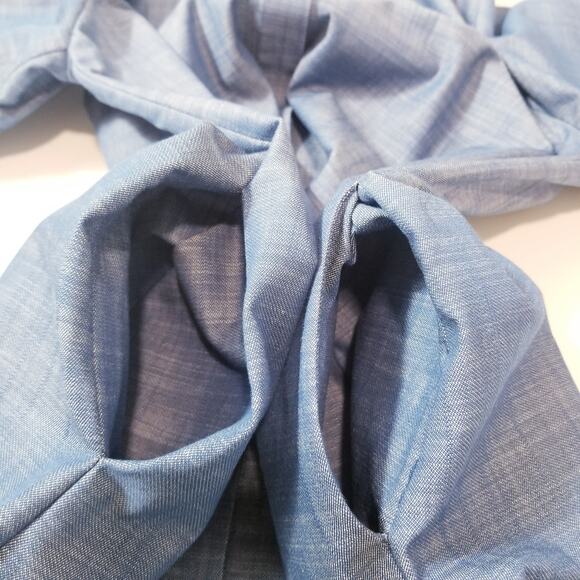 Zero + Maria Cornejo 100% Cotton Washed Indigo Midi Dress with Pockets - Picture 12 of 16